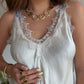 Top Alba dentelle ecru