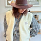 Veste Teddy Écru