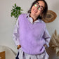 Chemise oversize Rayée Lilas et marine