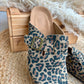 Mules effet suédine leopard