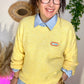 Pull good vibes jaune