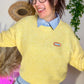 Pull good vibes jaune