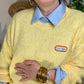 Pull good vibes jaune