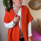 Gilet sans manches à capuche Orange