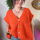 Gilet sans manches bouclette Orange