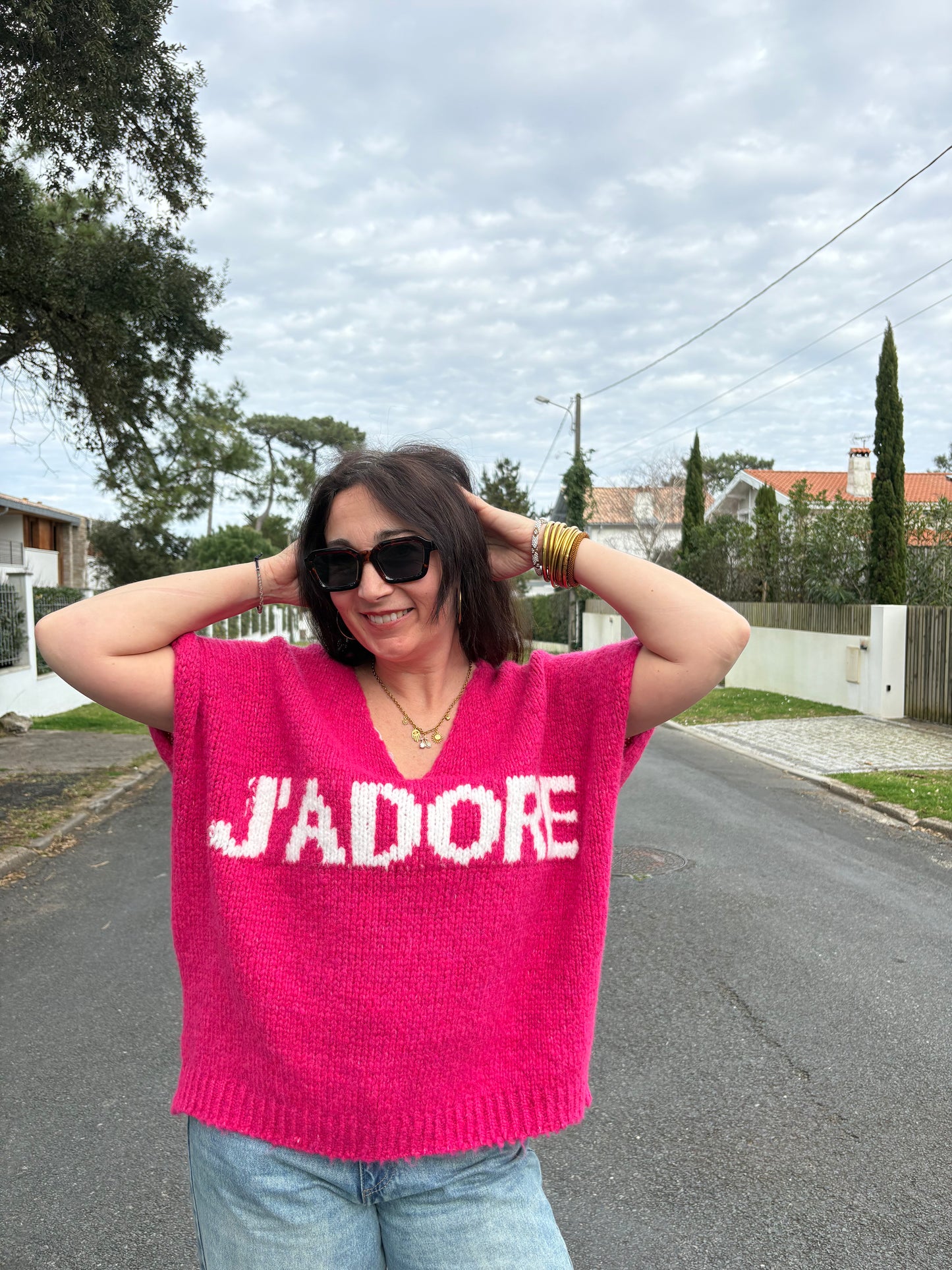 Pull J'ADORE - sans manches