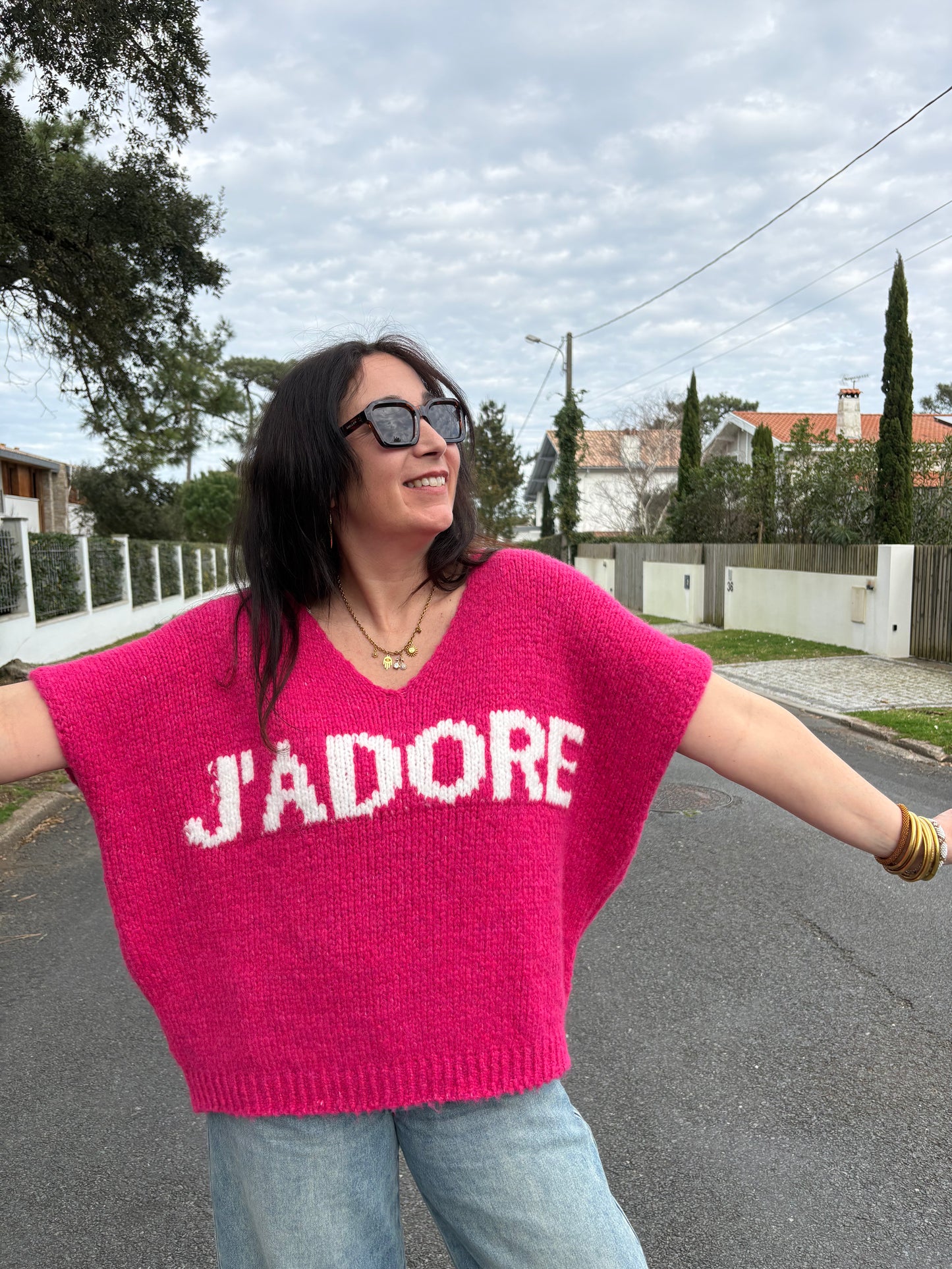 Pull J'ADORE - sans manches