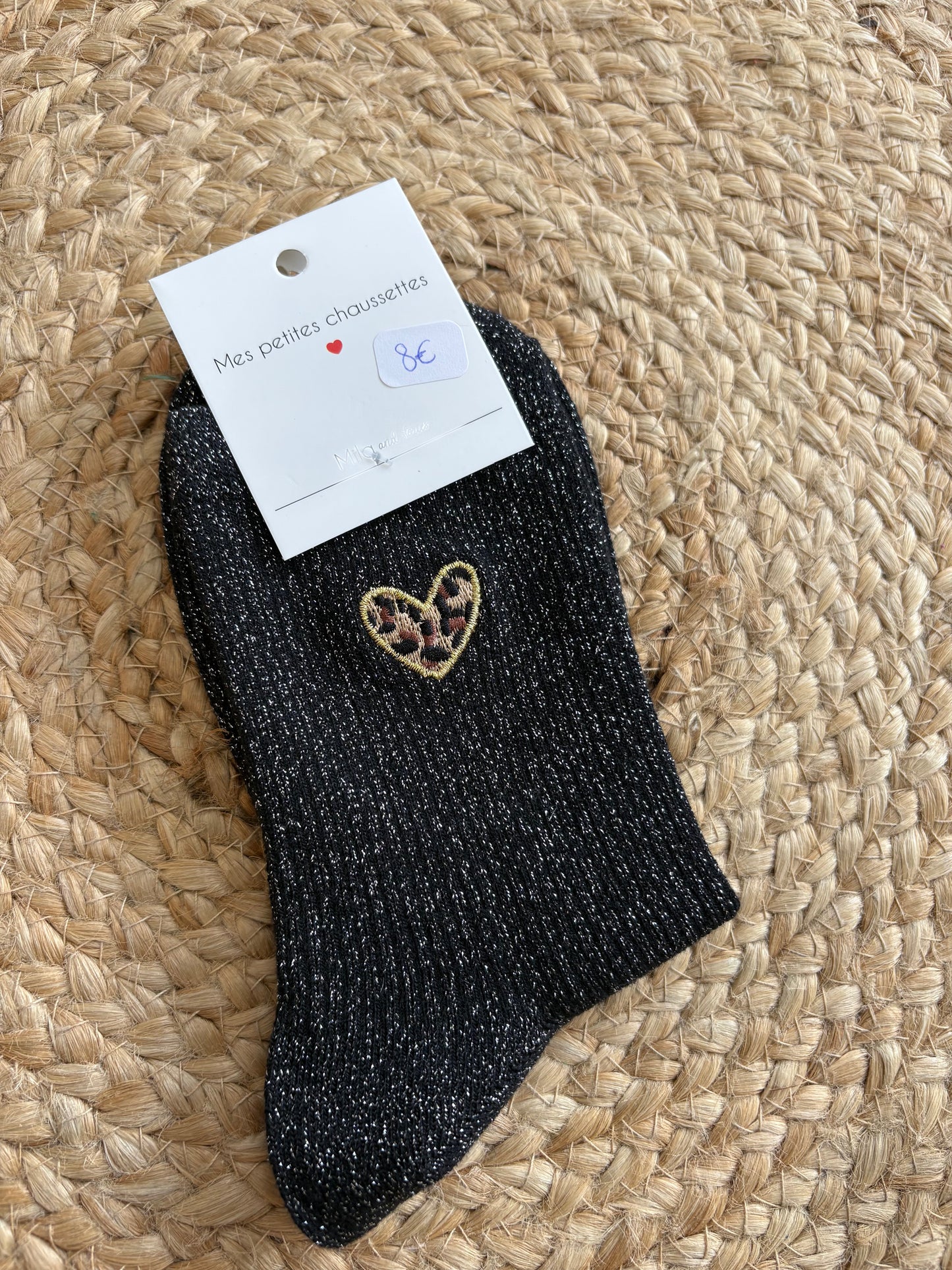 Chaussettes coeur leopard❤️