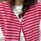 Veste Sans Manche LOLA Marinière Rose