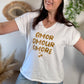 Tee shirt Amor Amour Amore blanc doré