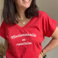 Tee shirt MADEMOISELLE EN ESPADRILLES   ROUGE