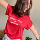 Tee shirt MADEMOISELLE EN ESPADRILLES   ROUGE