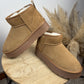 Boots cuir Camel