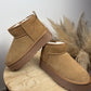 Boots cuir Camel