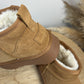 Boots cuir Camel