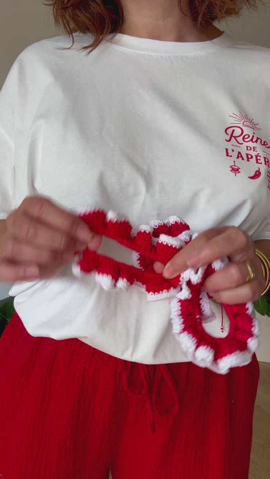 Chouchou en crochet 🤍❤️