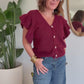 Gilet Lucette Bordeaux